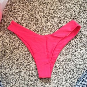 Romwe Red High Waisted Bikini bottoms